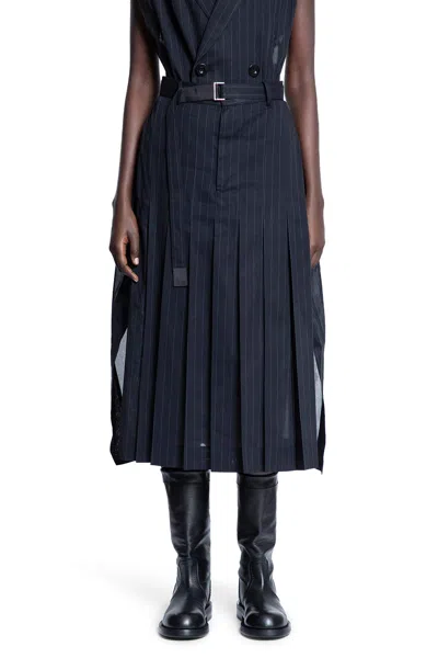 Sacai Woman Black Skirts