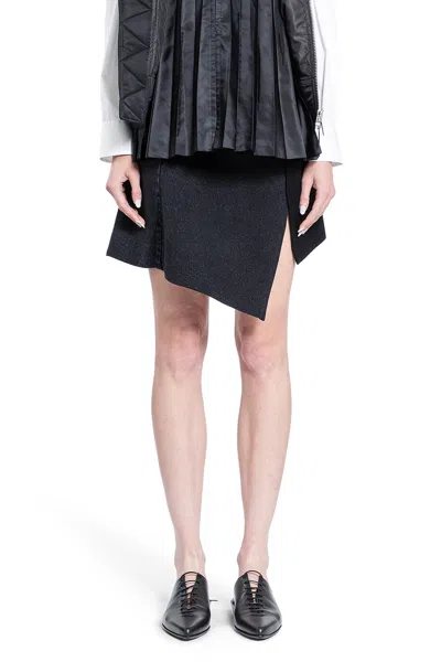 Sacai Woman Black Skirts