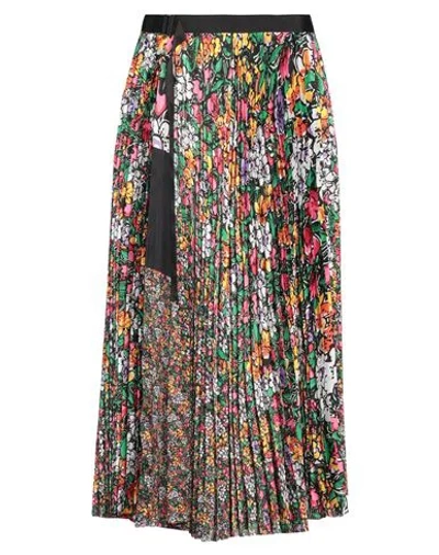 Sacai Woman Midi Skirt Black Size 2 Polyester