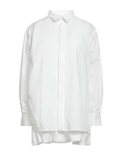 Sacai Woman Mini Dress White Size 1 Polyester, Cotton