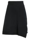 Sacai Woman Mini Skirt Black Size 2 Cotton, Polyester