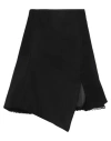 Sacai Woman Mini Skirt Black Size 2 Wool