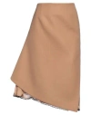 Sacai Woman Mini Skirt Brown Size 3 Wool