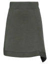 Sacai Woman Mini Skirt Military Green Size 1 Cotton, Polyester