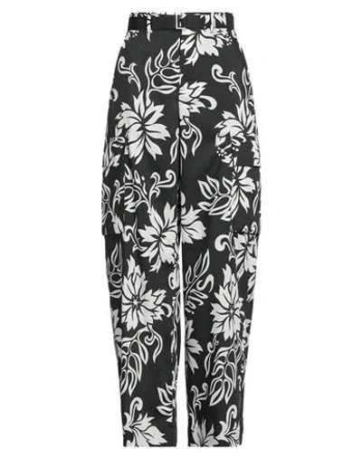 Sacai Woman Pants Black Size 2 Polyester