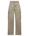 Sacai High-rise Cotton Gabardine Straight Pants In Yellow