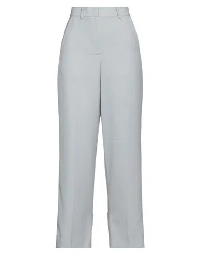 Sacai Woman Pants Grey Size 1 Polyester, Wool
