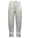 Sacai Quilted Straight-leg Trousers In Grey
