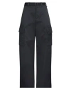 Sacai Woman Pants Navy Size 0 Cotton, Polyester