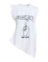 Sacai Graphic-print Asymmetric Top