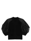 Sacai Women's Cotton And Nylon Cardigan In Black