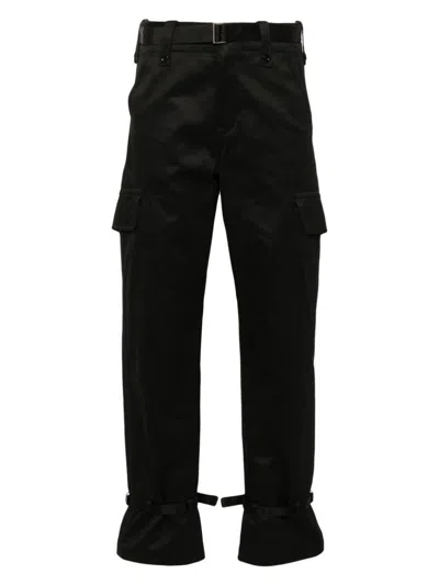SACAI WOMEN'S COTTON CHINO PANTS