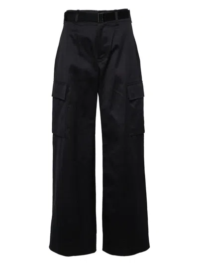 SACAI WOMEN'S COTTON CHINO PANTS