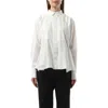 Sacai Women's Cotton Poplin Layered Shirt In Off White