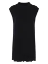Sacai Women's Sponge Sweat Dress In Black