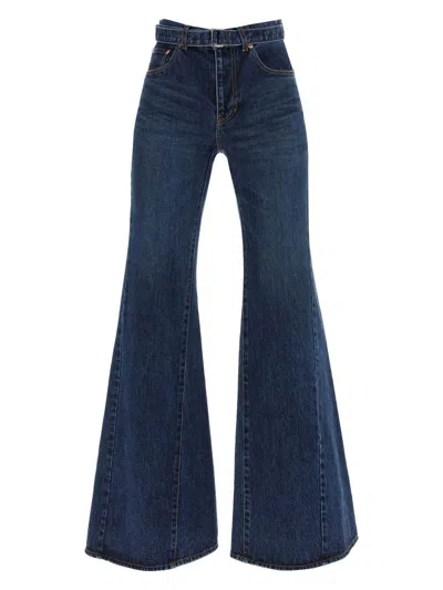 SACAI WOMEN'S DENIM PANTS