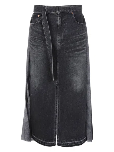 Sacai Women's Denim Skirt