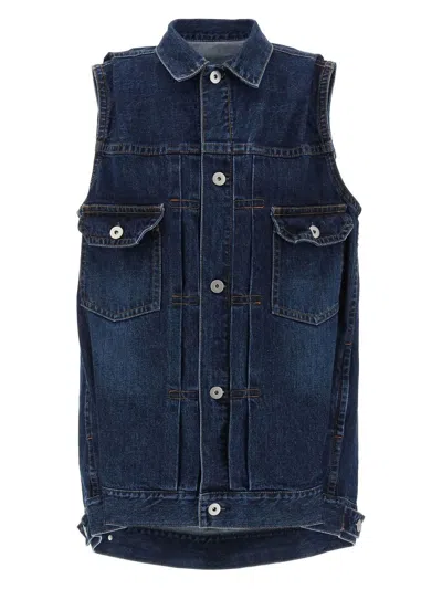 SACAI WOMEN'S DENIM VEST