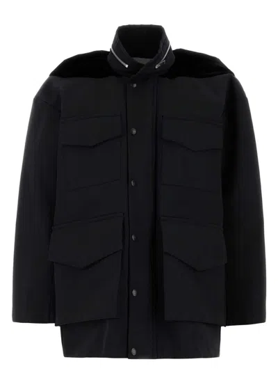SACAI WOMEN'S GROSGRAIN OVERSIZE JACKET
