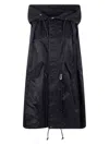 Sacai Nylon Twill Hoodie Vest Clothing In Black