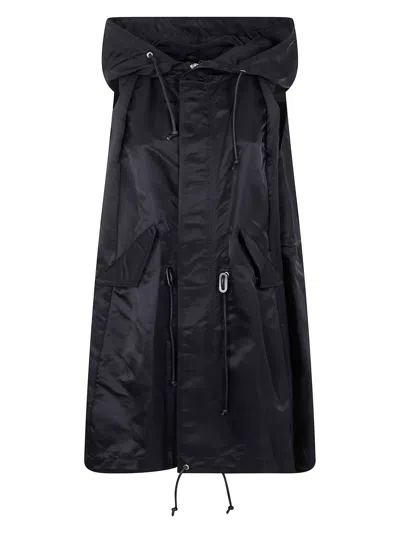 SACAI WOMEN'S NYLON TWILL HOODIE VEST