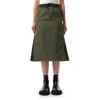 Sacai Ma-1 Side Gusset Skirt In Khaki