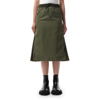 SACAI WOMEN'S NYLON TWILL SKIRT