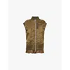 Sacai Layered Nylon Vest For Outdoor In Olive
