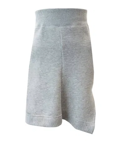 Sacai Women's Sponge Sweat Skirt In Light Grey In Gray