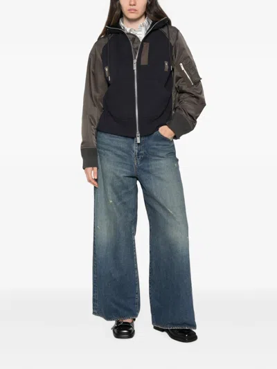 Sacai Women's Sweatshirt In Blue