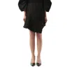 Sacai Asymmetric Mini Skirt In Black/brown
