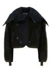 Sacai Women's Two-tone Teddy And Nylon Bomber Jacket | Size 2 | 2407459 Color 522