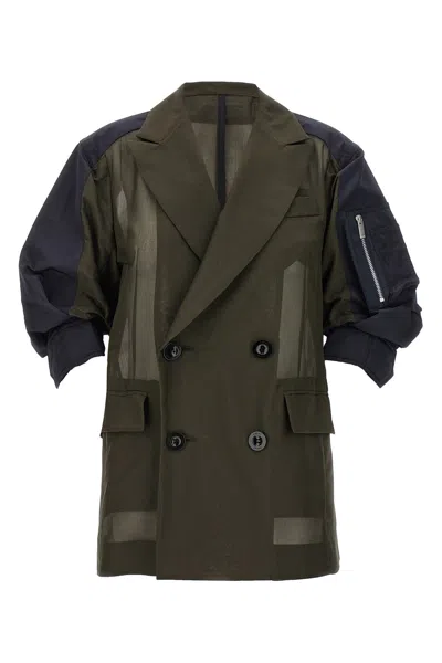 サカイ　sacai 2024SS Voile x Taffeta Jacket サカイsacai 2024SS Voile x Taffeta Jacket