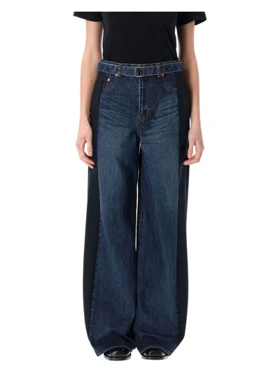 SACAI WOMEN'S WIDE DENIM PANT