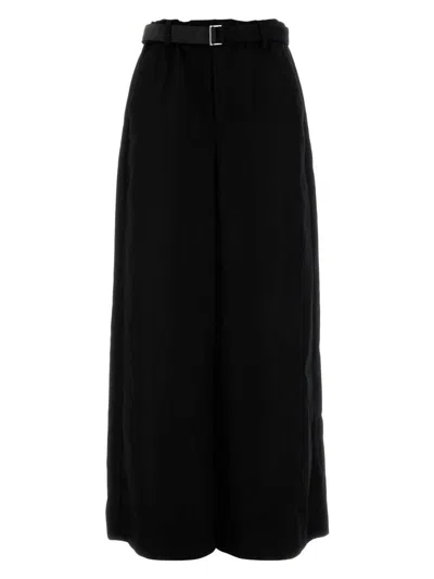SACAI WOMEN'S WOOL WIDE-LEG PANT