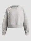 Sacai Sponge Pullover In Gray
