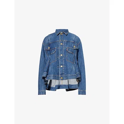 Sacai Womens Blue  X Levi's Denim Jacket