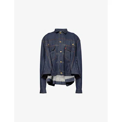 Sacai Womens  X Levi's Denim Jacket Indigo