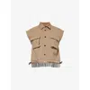 Sacai Beige Mix Denim Shirt In Beige