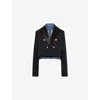 Sacai X Women's Levi's Denim X Matelasse Twill Jacket In Black