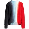 Sacai Womens Wool Snap Side Pullover Sweater In Multi