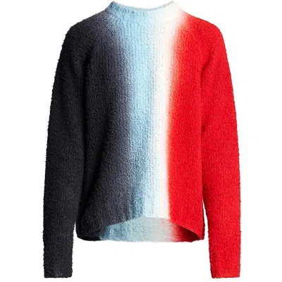 Sacai Womens Wool Snap Side Pullover Sweater In Multi