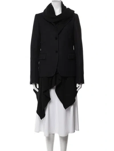 Pre-owned Sacai Wool Blazer In Black/blue