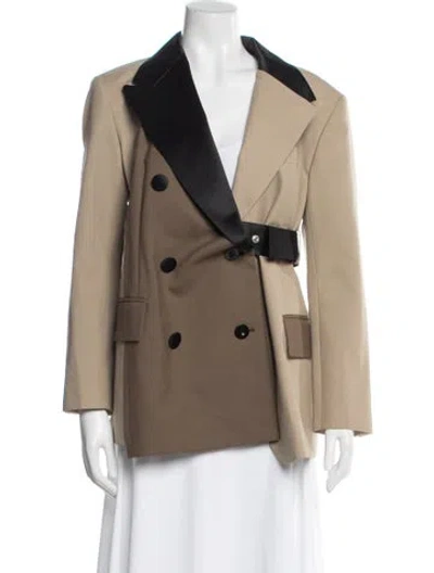 Pre-owned Sacai Wool Blazer In Neutral