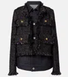 Sacai Wool-blend And Cotton Jacket In Multi