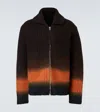 Sacai Wool Cardigan In Brown
