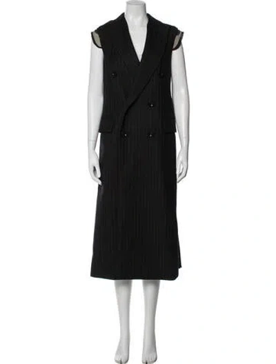 Pre-owned Sacai Wool Coat In Gray