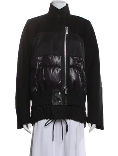 Pre-owned Sacai Wool Down Jacket In Gray