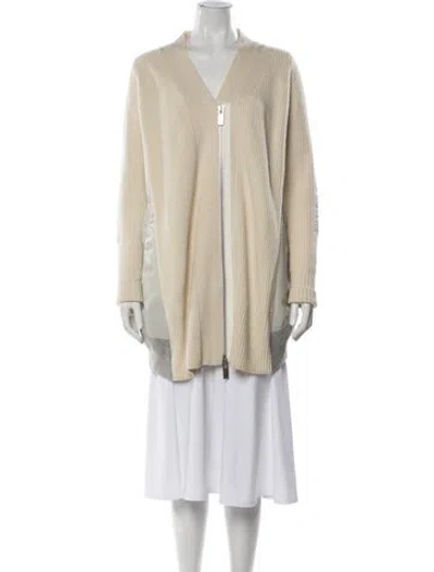Pre-owned Sacai Wool Evening Jacket In White