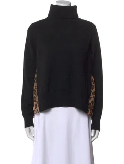 Pre-owned Sacai Wool Graphic Print Sweater In Multi